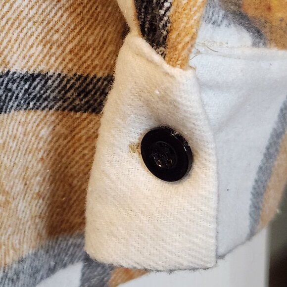 Automet Womens 2XL Plaid Shacket Flannel - Picture 6 of 8